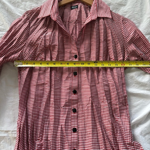 Beluva red gingham shirt ,Size M, Offers welcome! - Picture 6 of 8